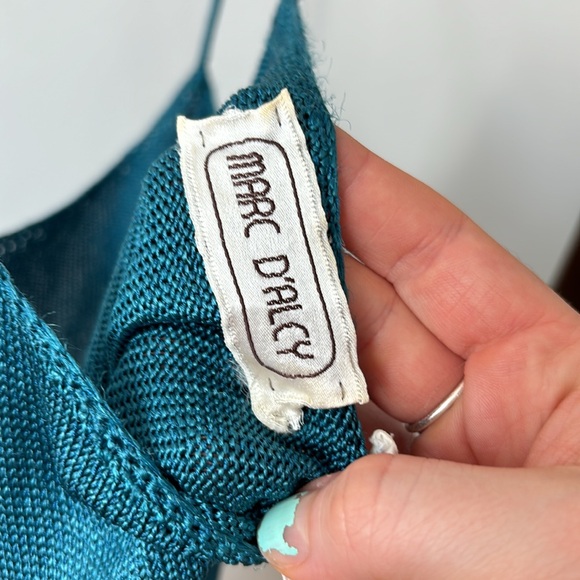 Turquoise knit tank thrifted in Madrid - Picture 5 of 5